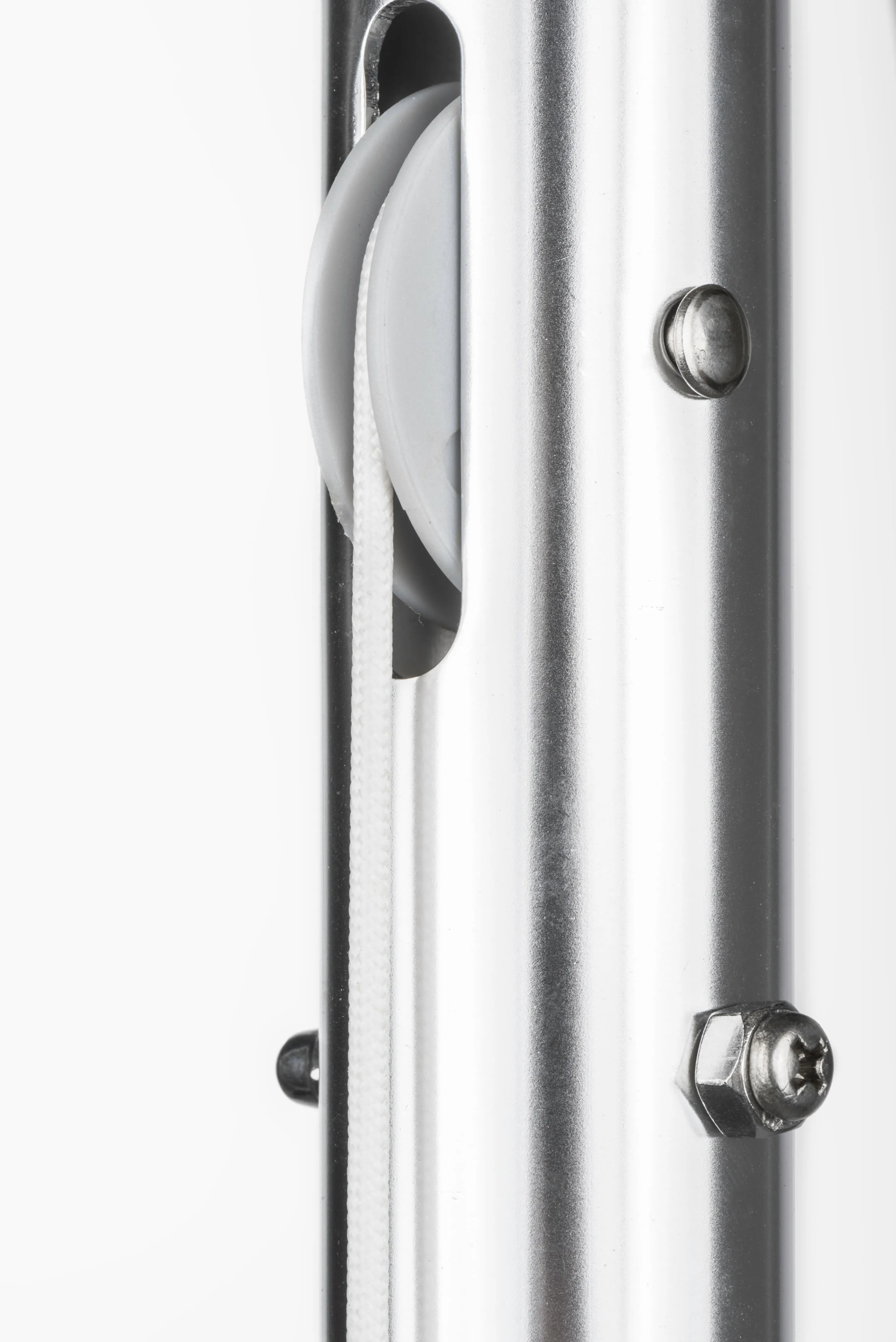 Frankford 454FMC 6.5'x6.5' Square Monterey Crank Lift Fiberglass Market Umbrella- No Tilt
