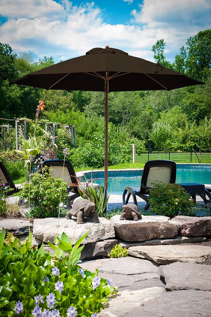 Frankford 845FM 7.5' Monterey Pulley Lift Fiberglass Market Umbrella