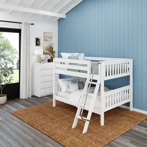 Full Low Bunk Bed with Ladder