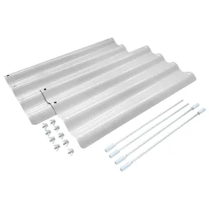 Galvanised Steel Raised Garden Bed Extension Set - 50cm - By Harbour Housewares