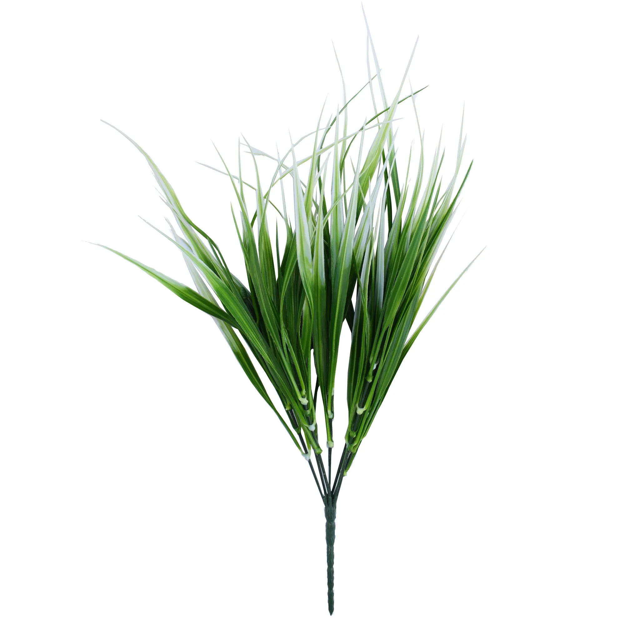 Grass Bush White 35cm (UV)