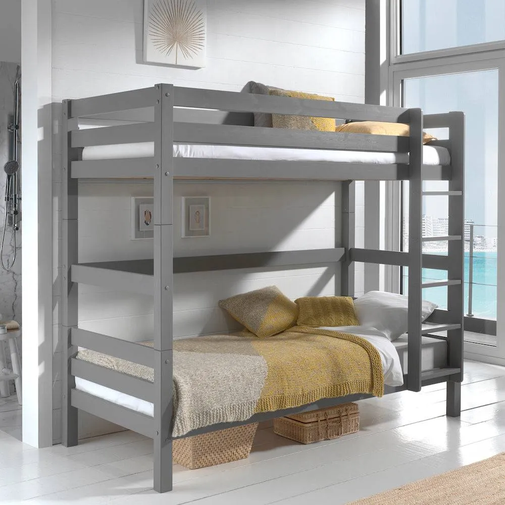 Grey Bunk Beds 180cm - Vipack Pino