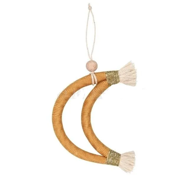 Handmade Rainbow Moon Dcor