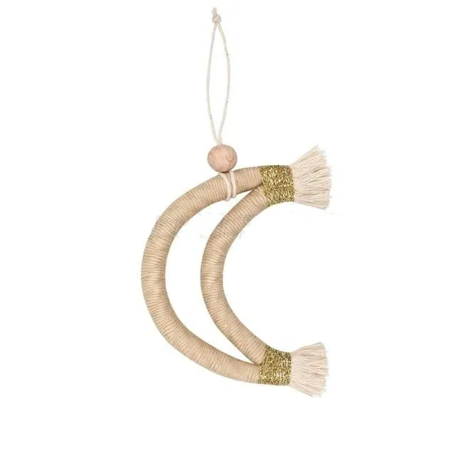 Handmade Rainbow Moon Dcor