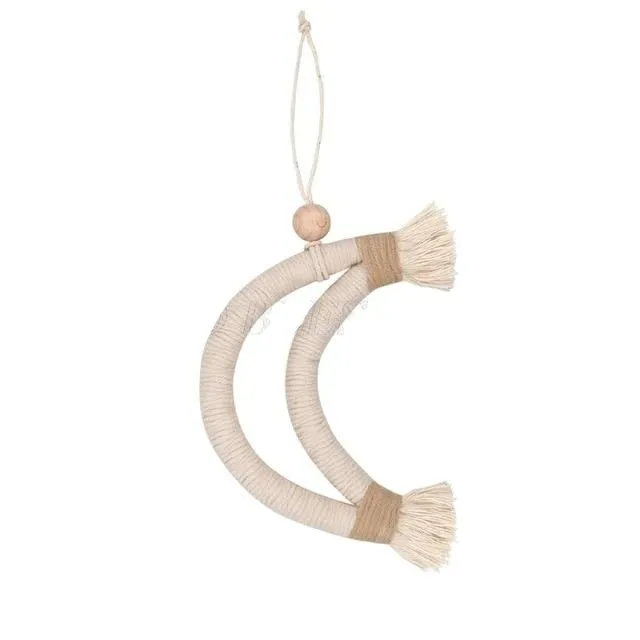 Handmade Rainbow Moon Dcor