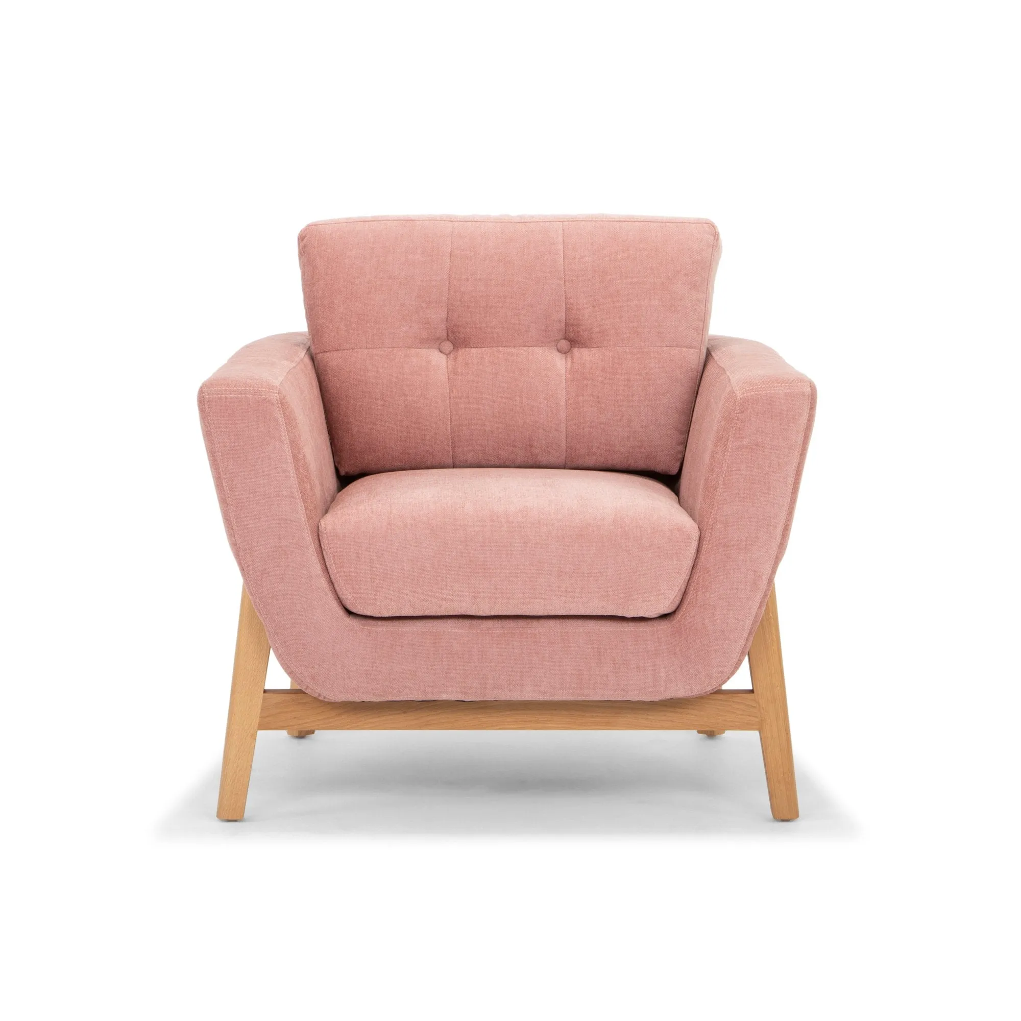 Helgrim Fabric Armchair - Dusty Blush - Last One