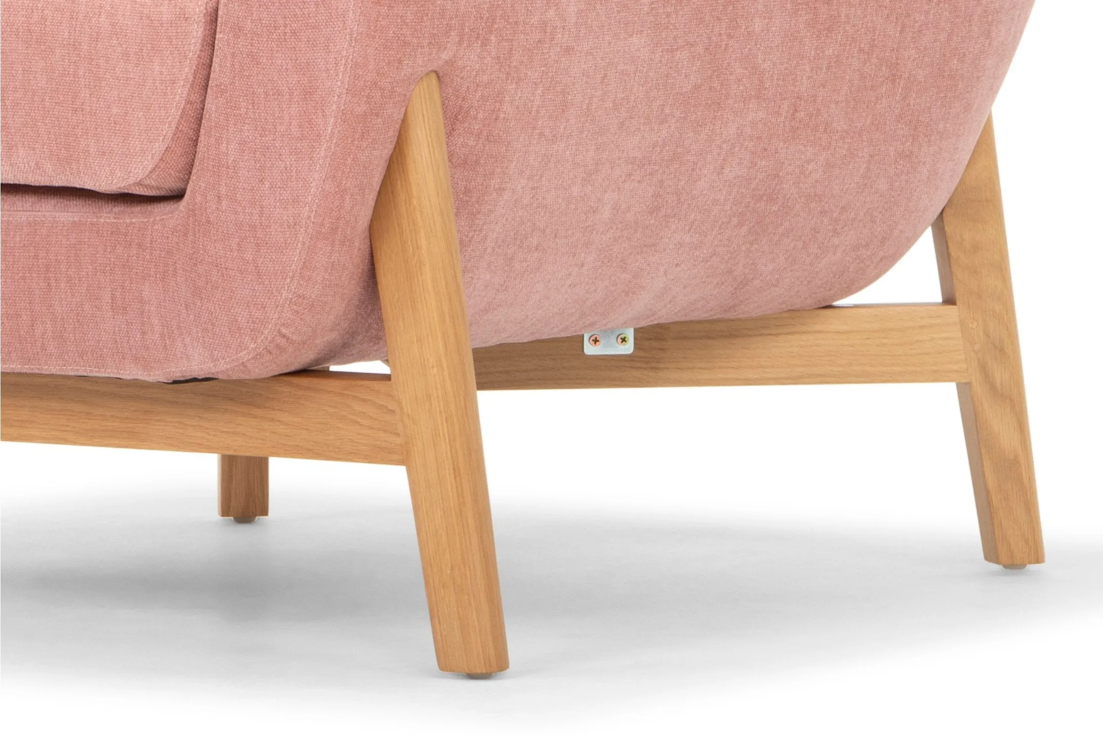 Helgrim Fabric Armchair - Dusty Blush - Last One