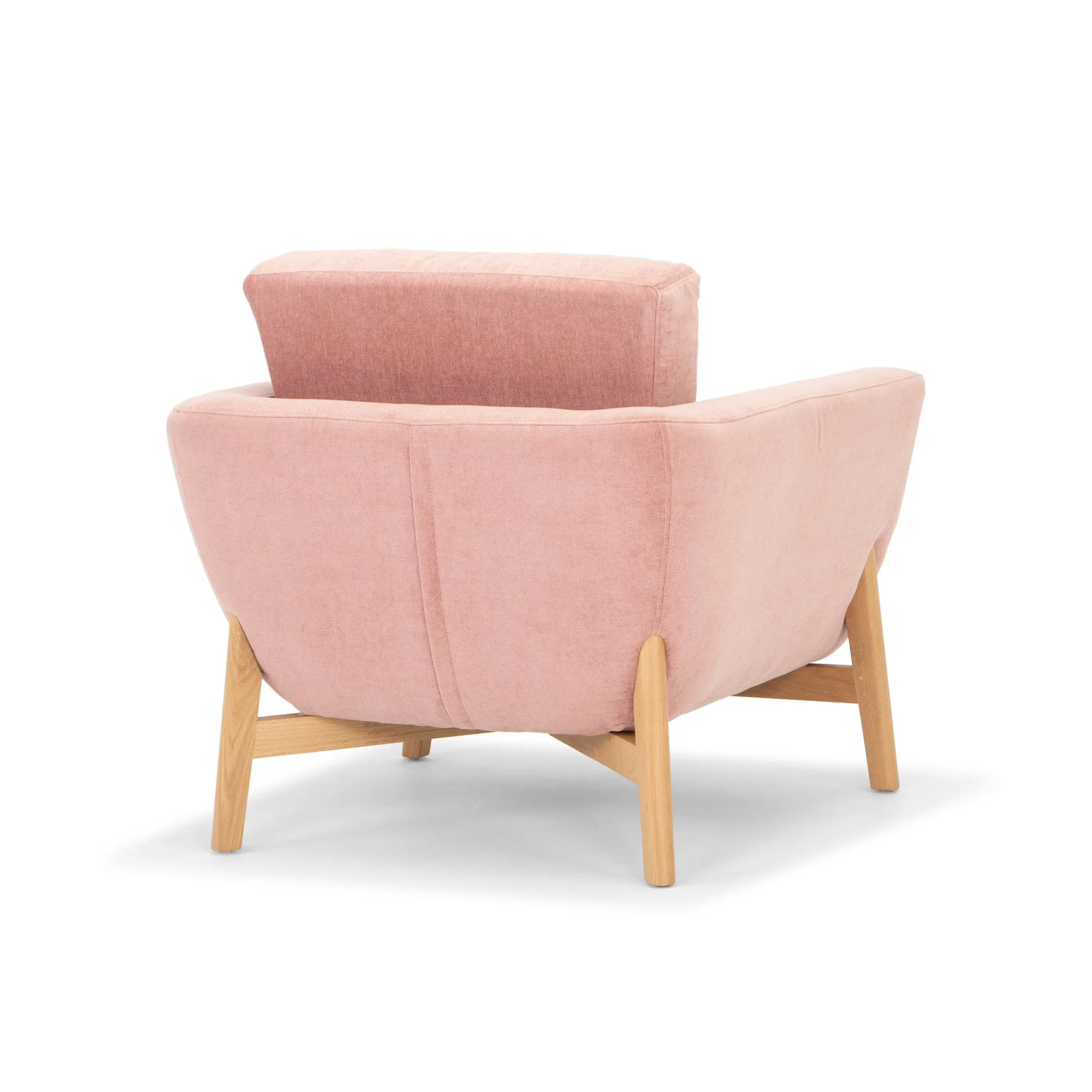 Helgrim Fabric Armchair - Dusty Blush - Last One