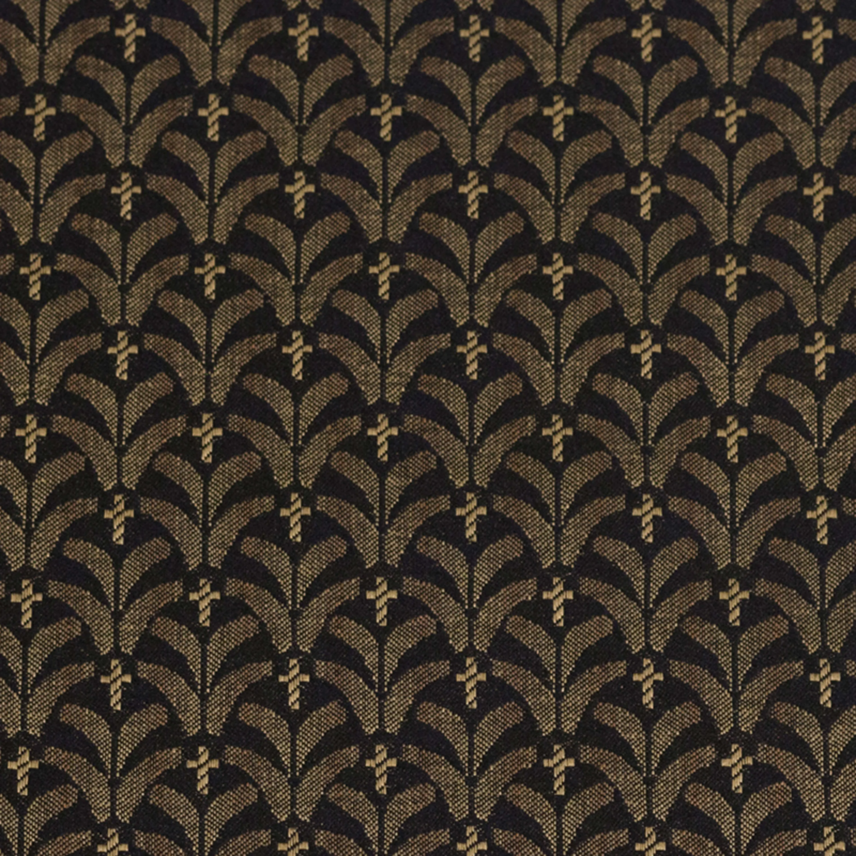 HERCULES Series 21''W Church Chair in Mission Fabric - Gold Vein Frame