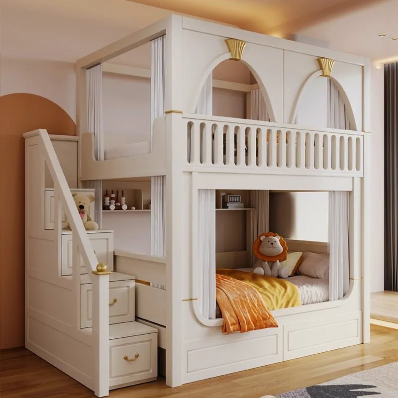 Hign Quanlity Children Beds Bunk White Castle