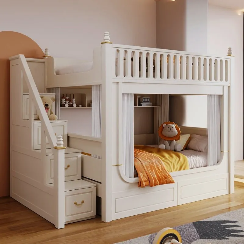 Hign Quanlity Children Beds Bunk White Castle