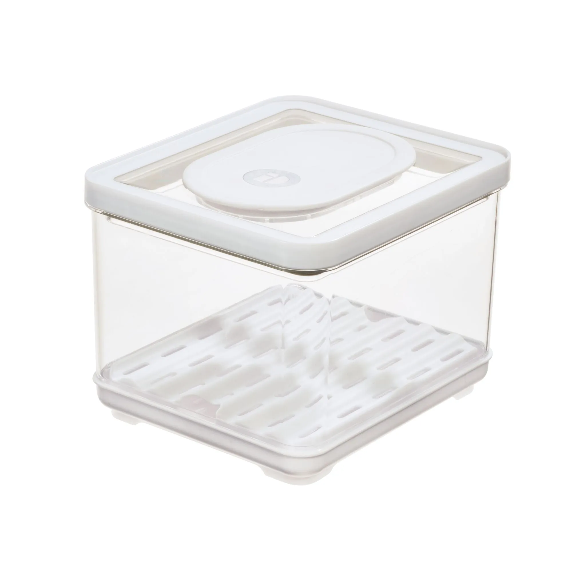 iDesign iDFresh BPA-Free Recycled Plastic Produce Storage Bin, Small