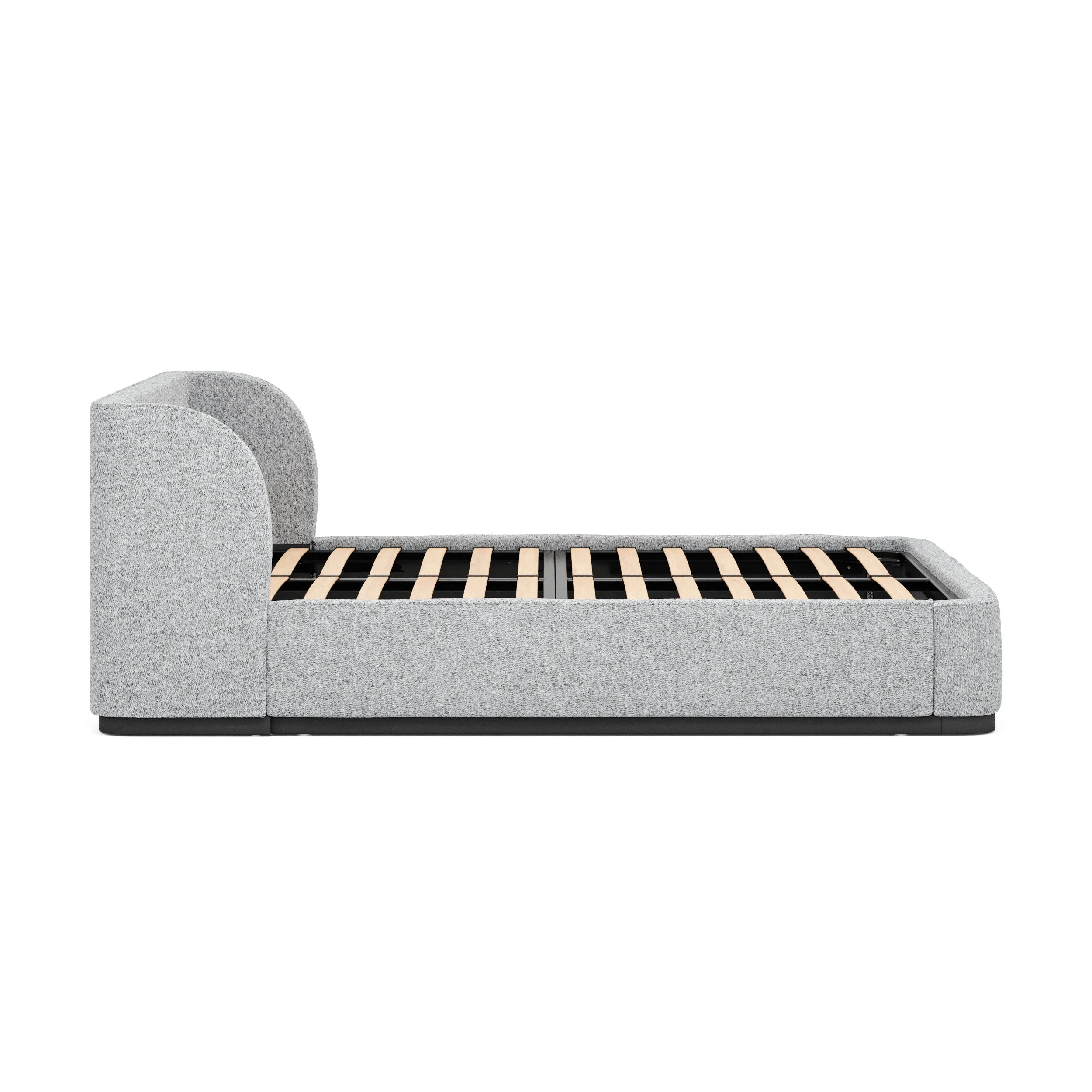 Jamar Queen Bed Frame - Dusty Pepper Boucle