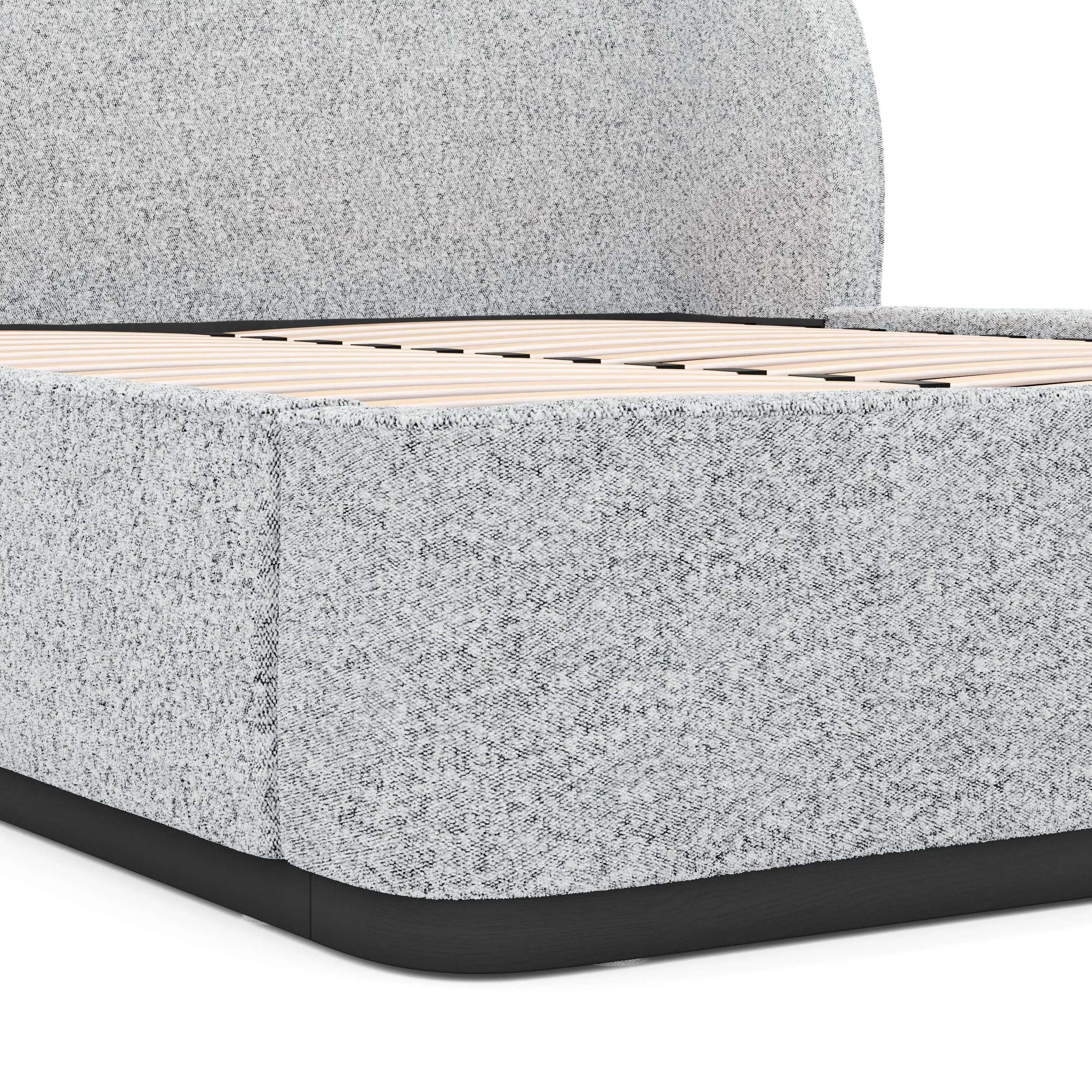 Jamar Queen Bed Frame - Dusty Pepper Boucle