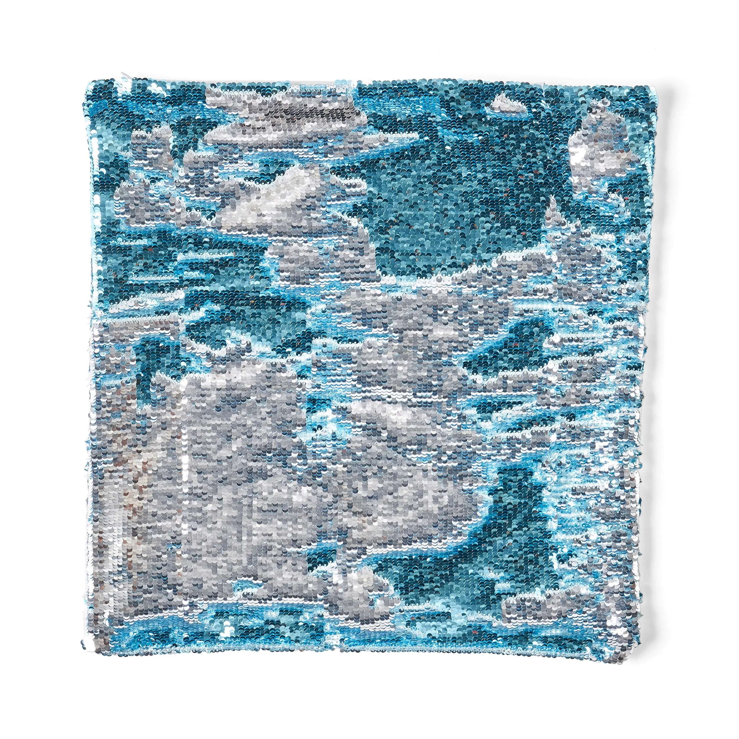 Jennifer Glam Square Reversible Sequin Throw Pillow