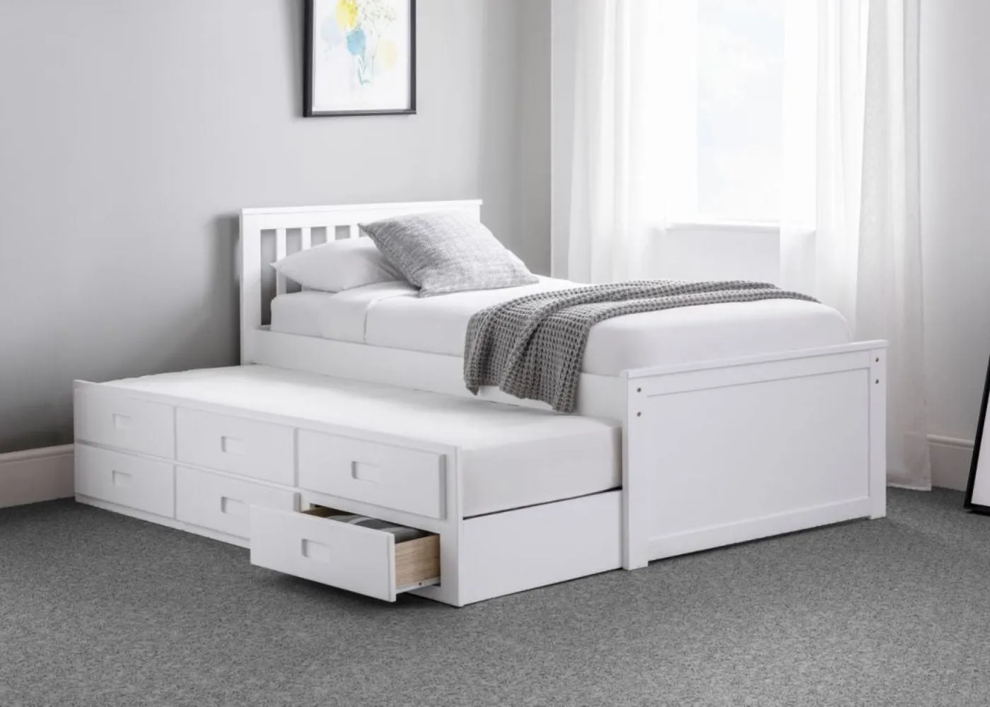Julian Bowen Maisie Captains Bed with Underbed & Drawers - Maisie Collection