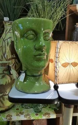 Kalalou Ceramic Head Planter