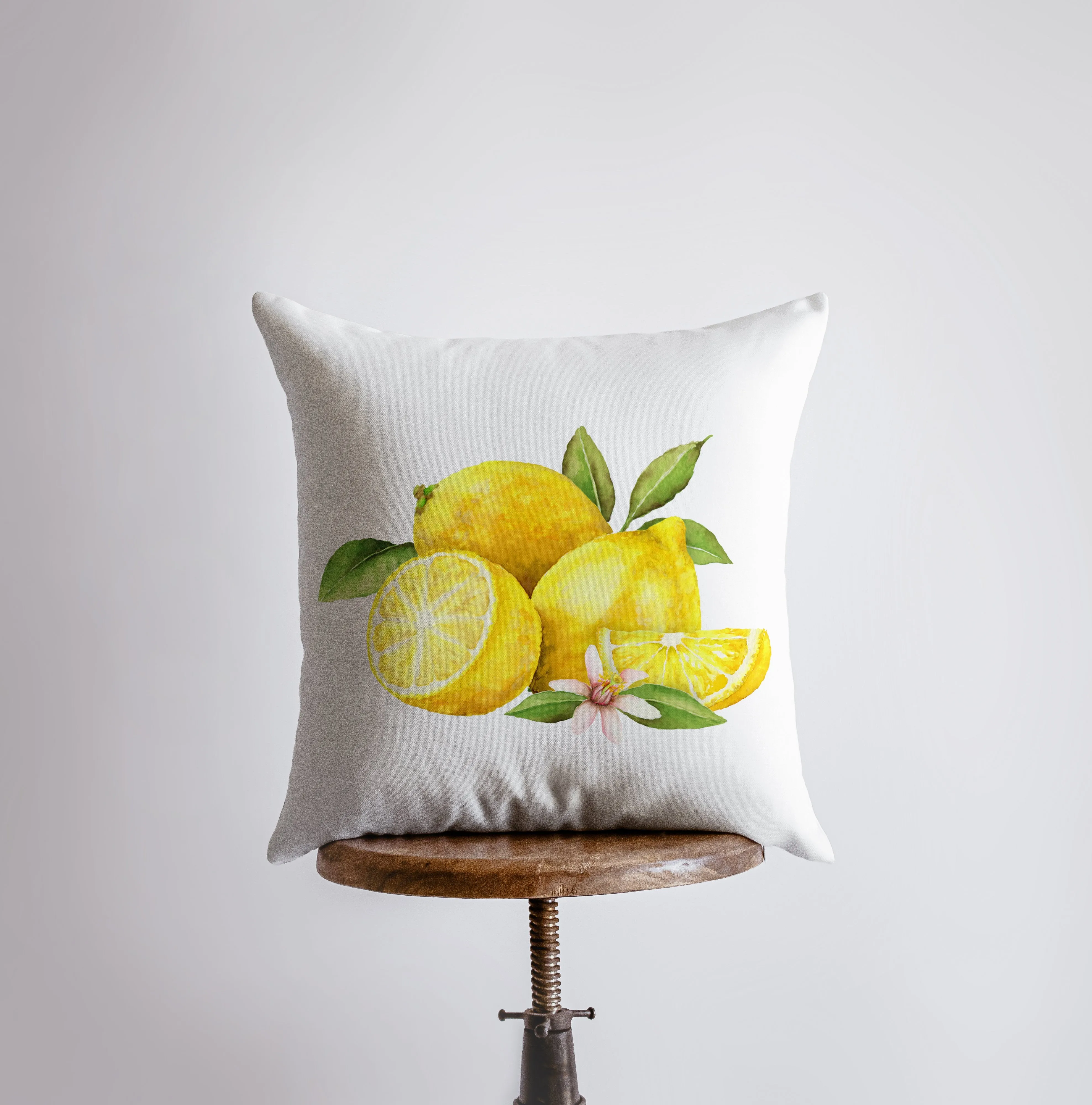 Lemons | Pillow Cover | Yellow Throw Pillows | Farmhouse Throw Pillows | Spring Pillow Covers | Cute Throw Pillows | Gift for her | Pillows