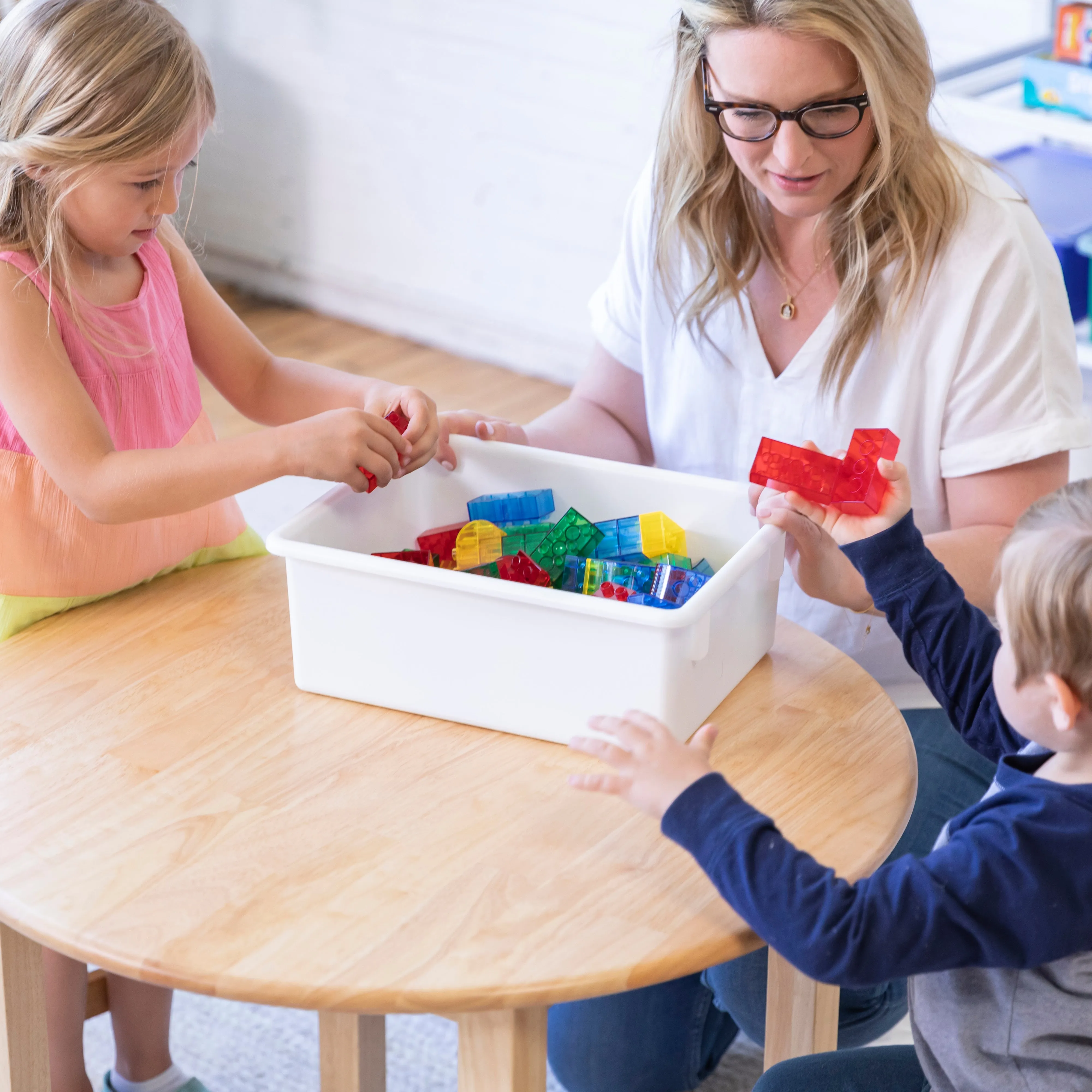 Letter Size Deep Tray with Lid, Storage Bin, 10-Piece