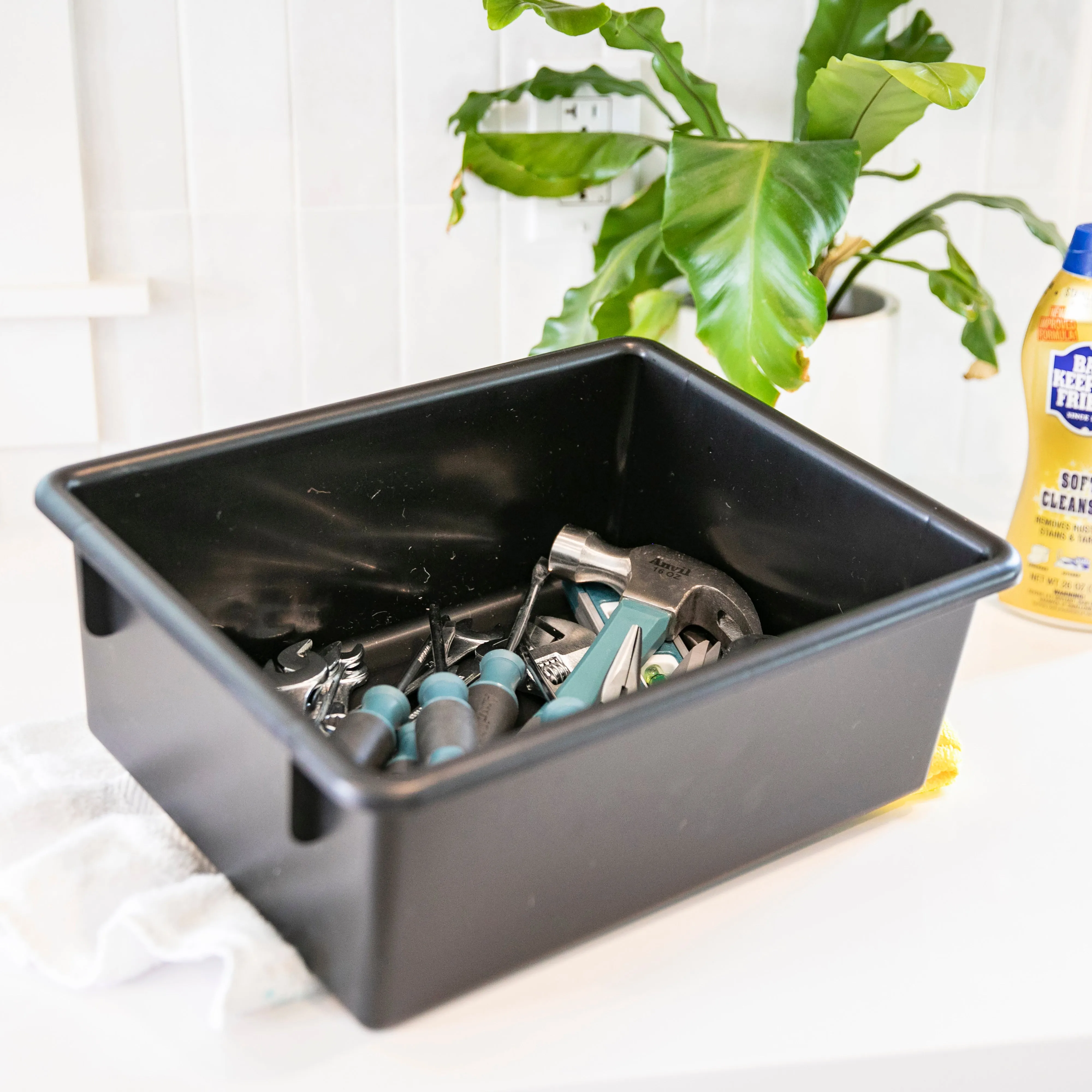 Letter Size Deep Tray with Lid, Storage Bin, 10-Piece