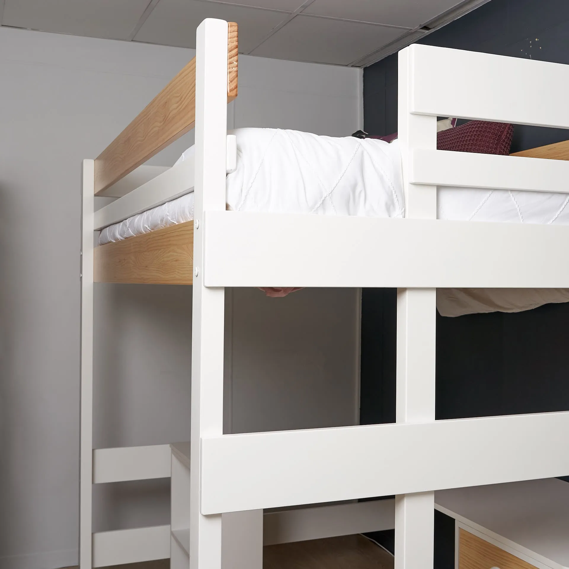 Loft Bed Corner Desk Space Saver