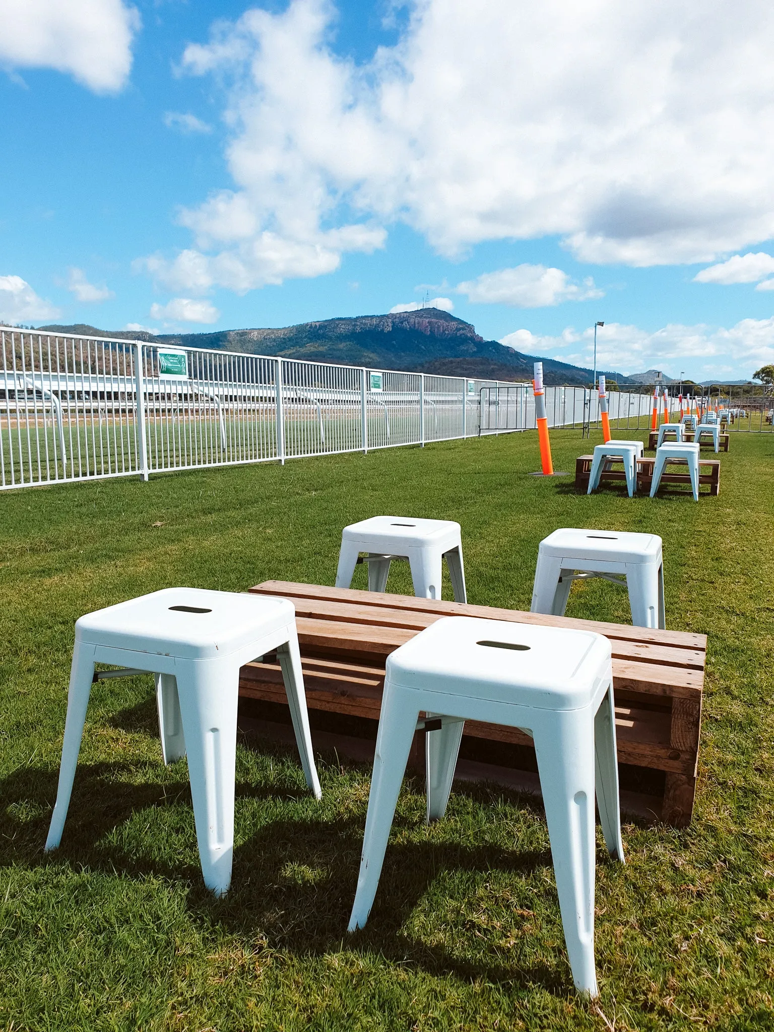 Low White Bar Stool