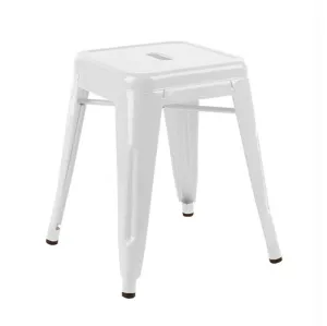 Low White Bar Stool