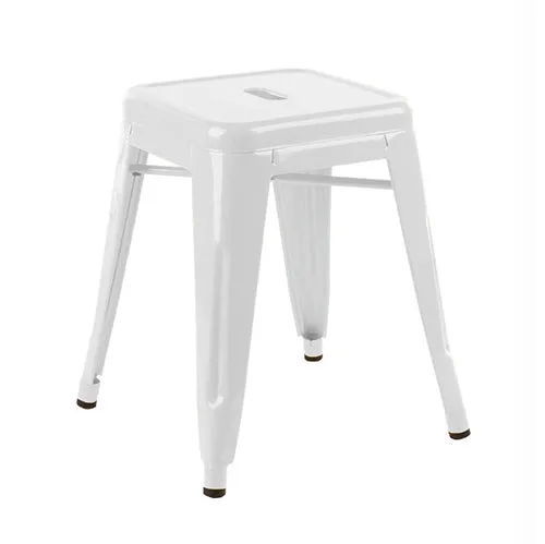 Low White Bar Stool