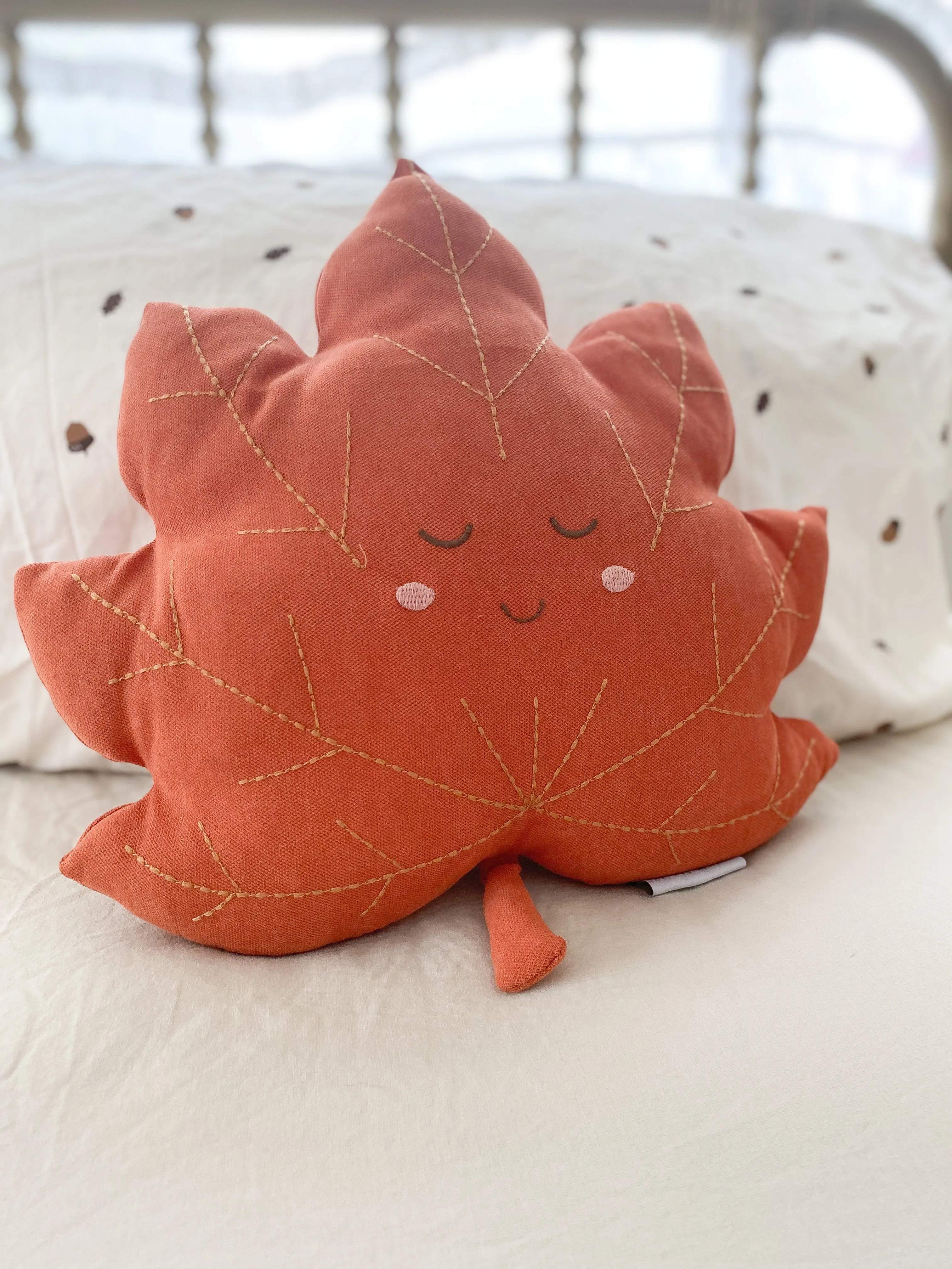 Maple Leaf Accent Decor Plush