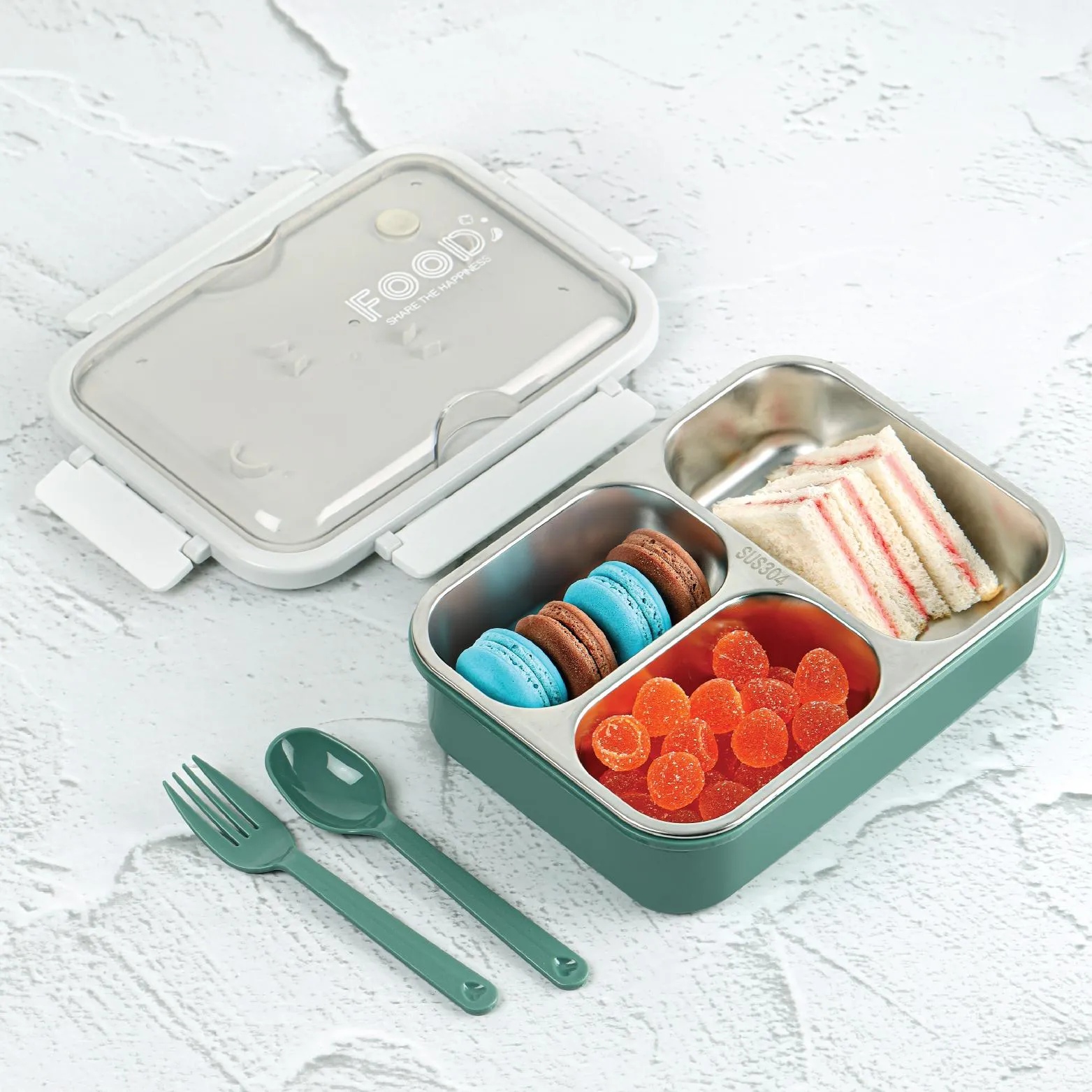Meal Buddy Insulated Lunch Box with Flatware
