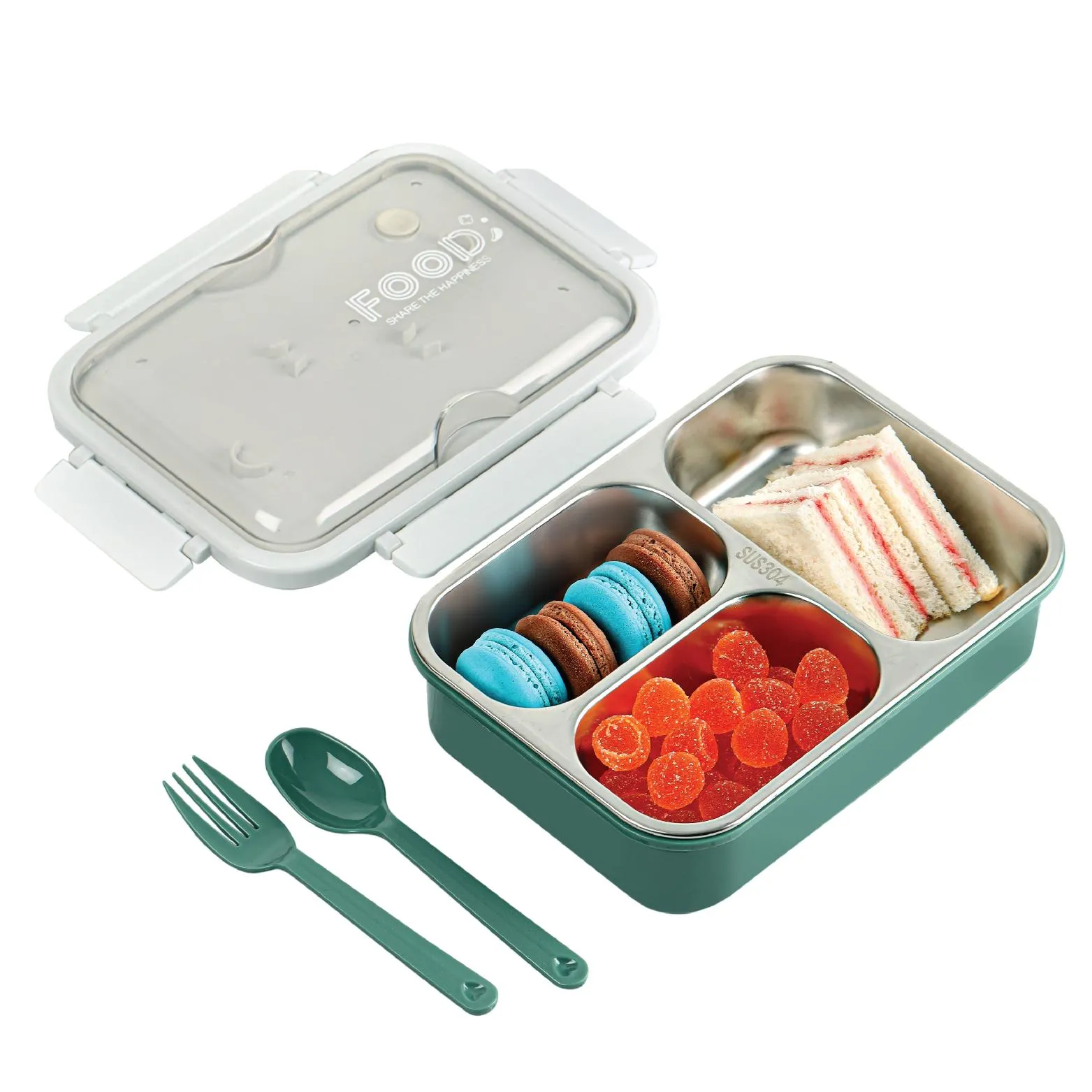 Meal Buddy Insulated Lunch Box with Flatware
