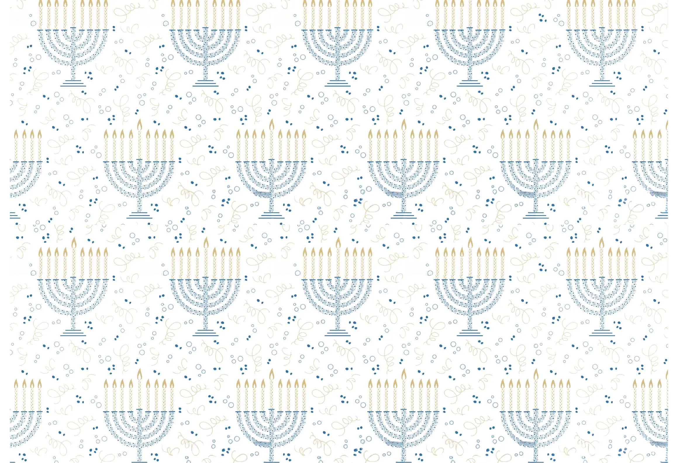 Menorah Confetti - Placemat