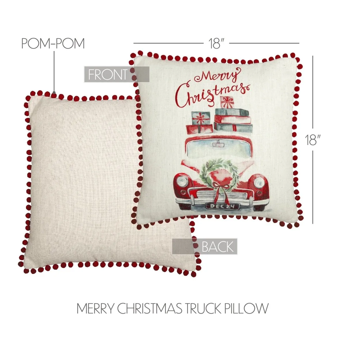 Merry Christmas Throw Pillow