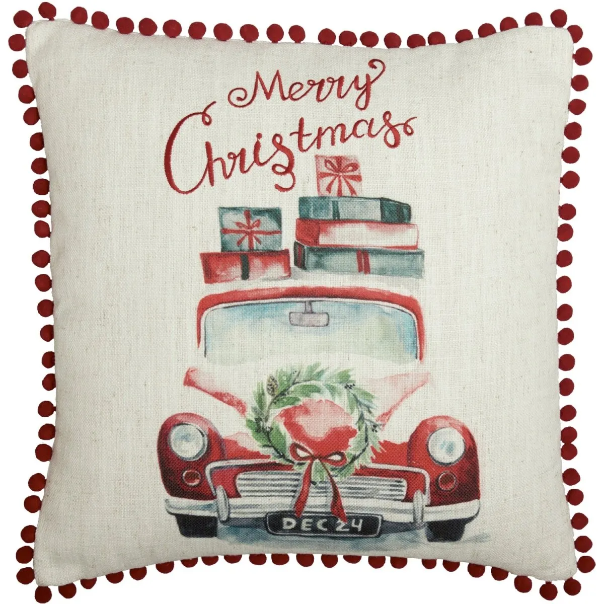 Merry Christmas Throw Pillow