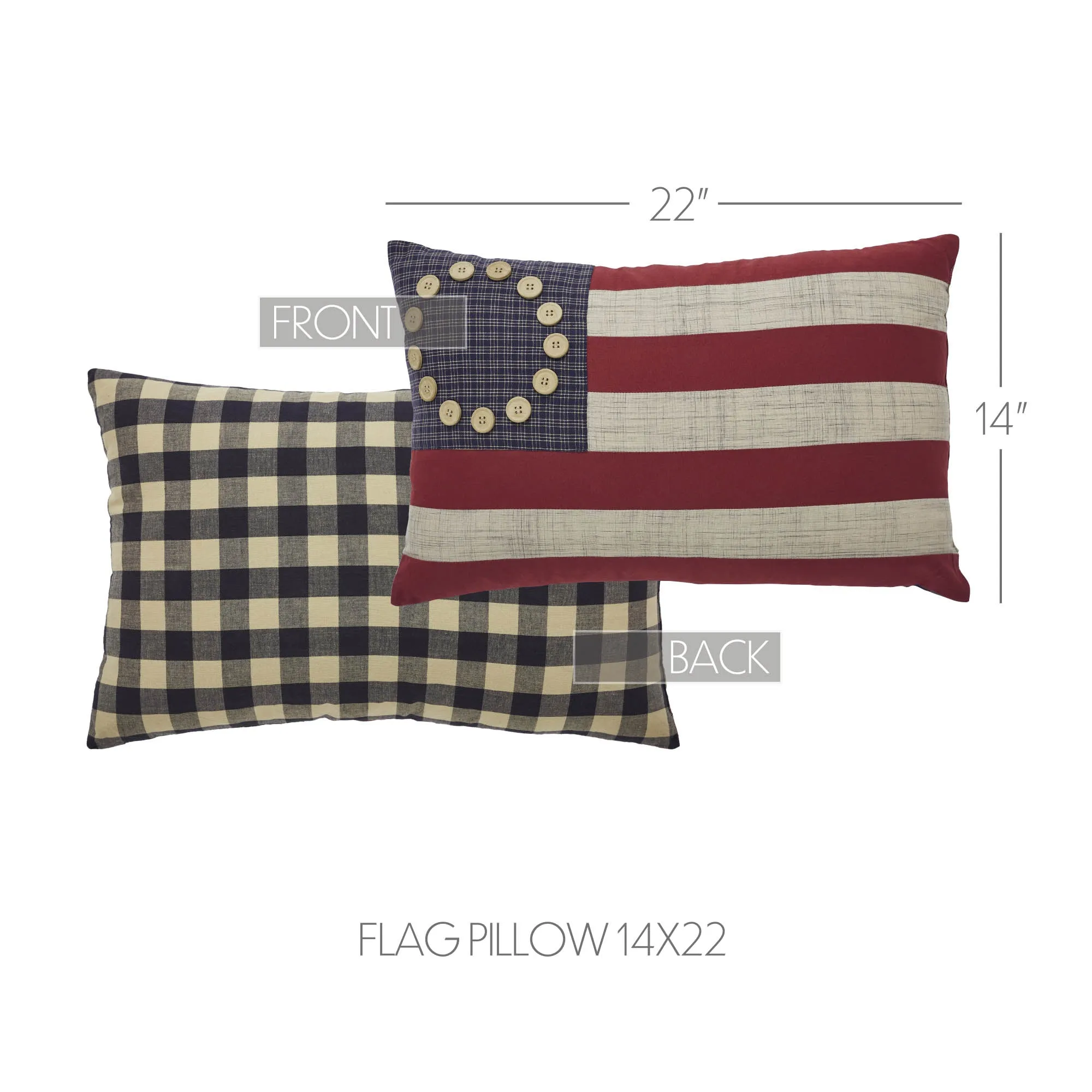 My Country Flag Pillow 14x22