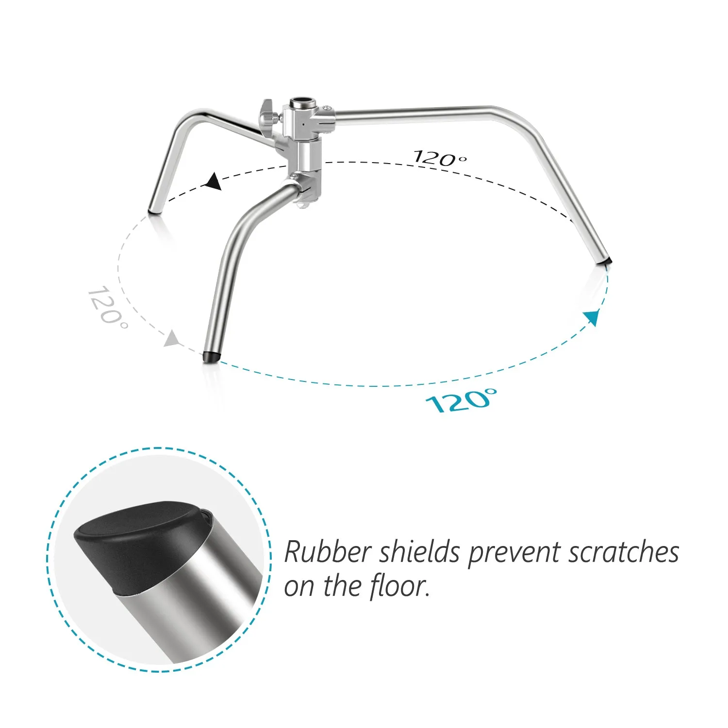 NEEWER 305cm Stainless Steel C-Stand Light Stand