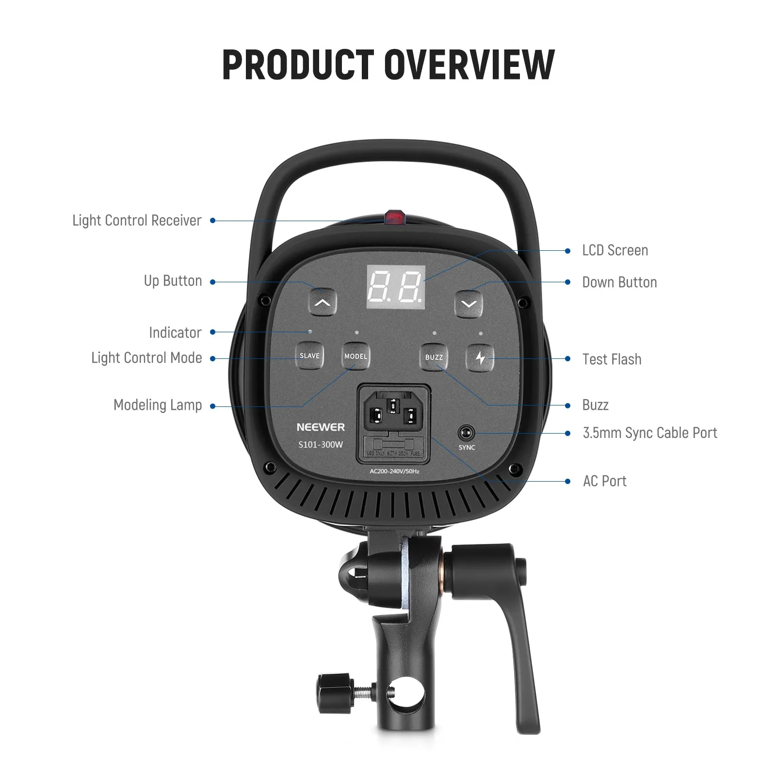 NEEWER 600W Photography Studio Strobe Flash Kit