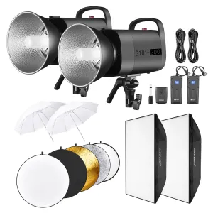 NEEWER 600W Photography Studio Strobe Flash Kit