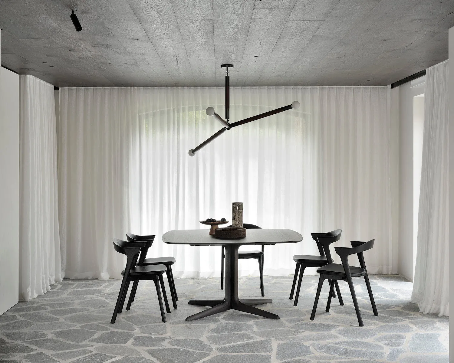 Oak Corto Brown Dining Table - Varnished