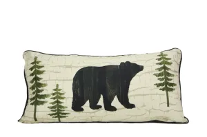 Painted Bear Decorative Pillow