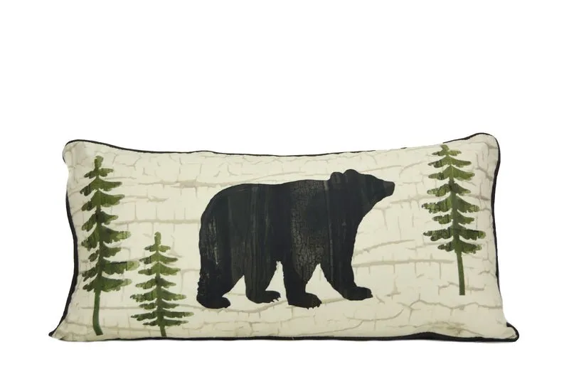 Painted Bear Decorative Pillow