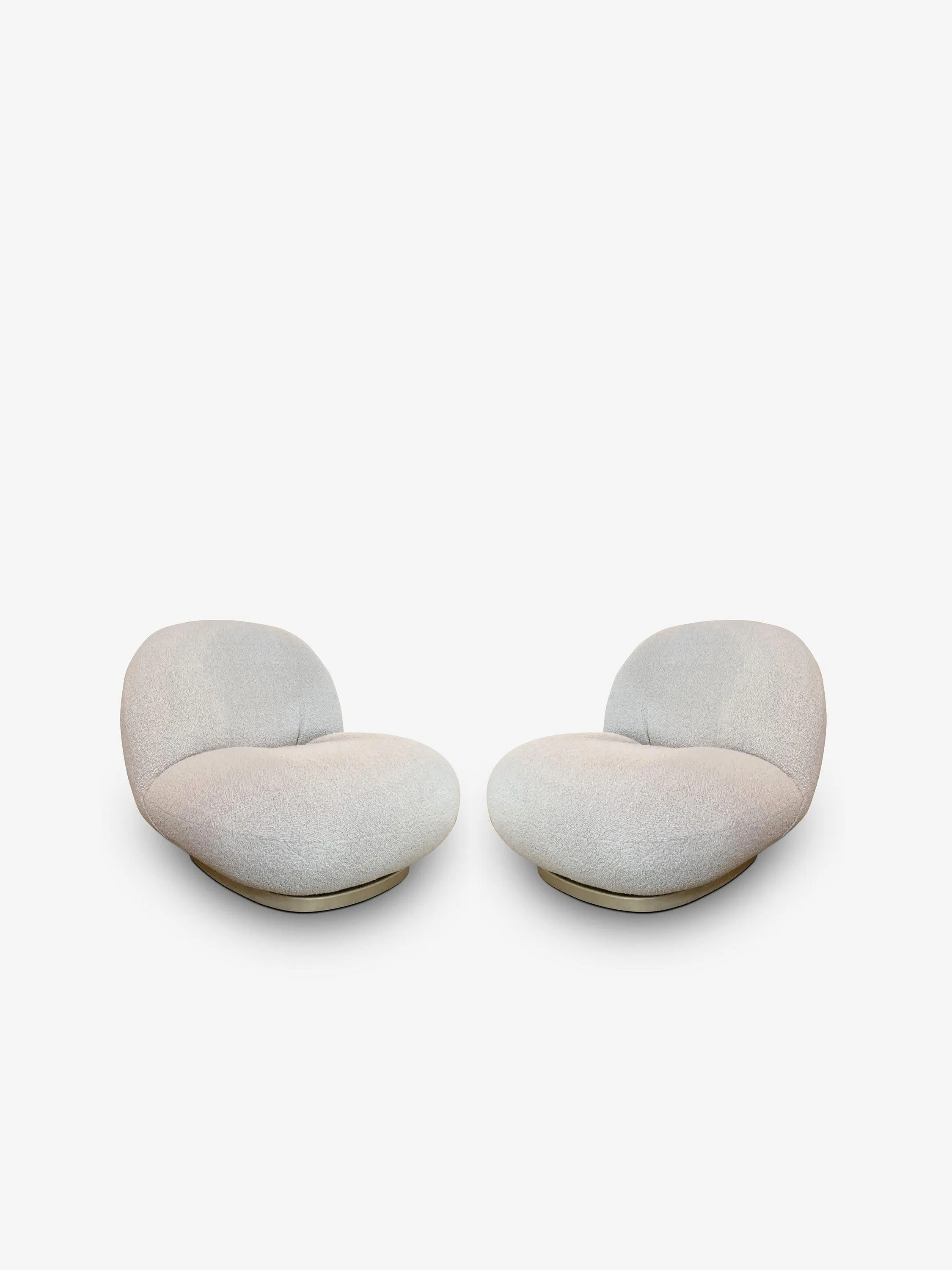 Pair Of Pierre Paulin Swivel Pacha Lounge Chair by Gubi
