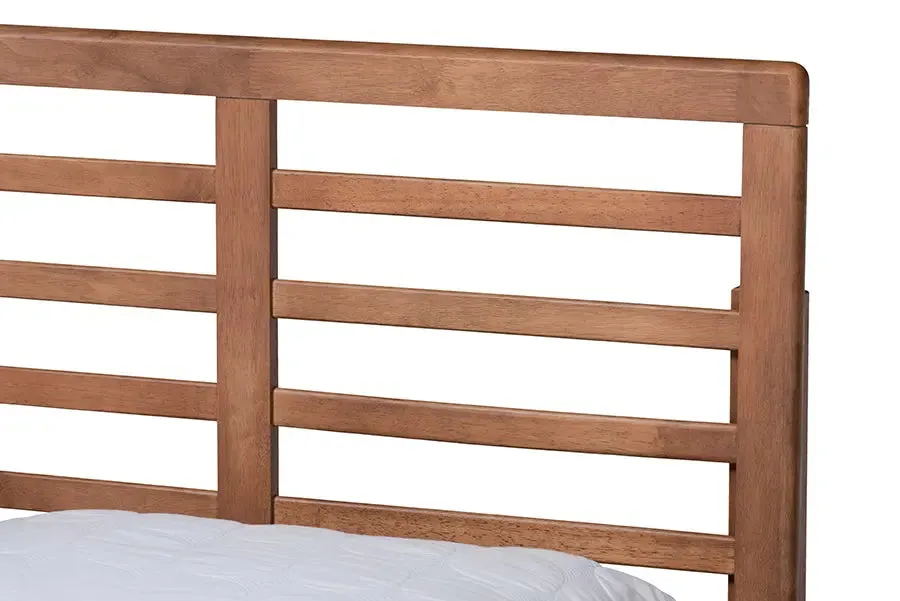 Phyre Ash Walnut Brown Wood 3-Drawer Platform Storage Bed (Queen)
