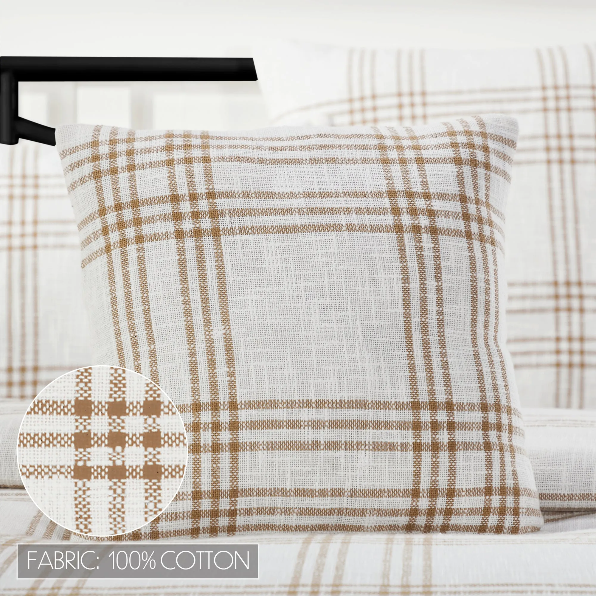 Plaid Fabric Pillow 18x18