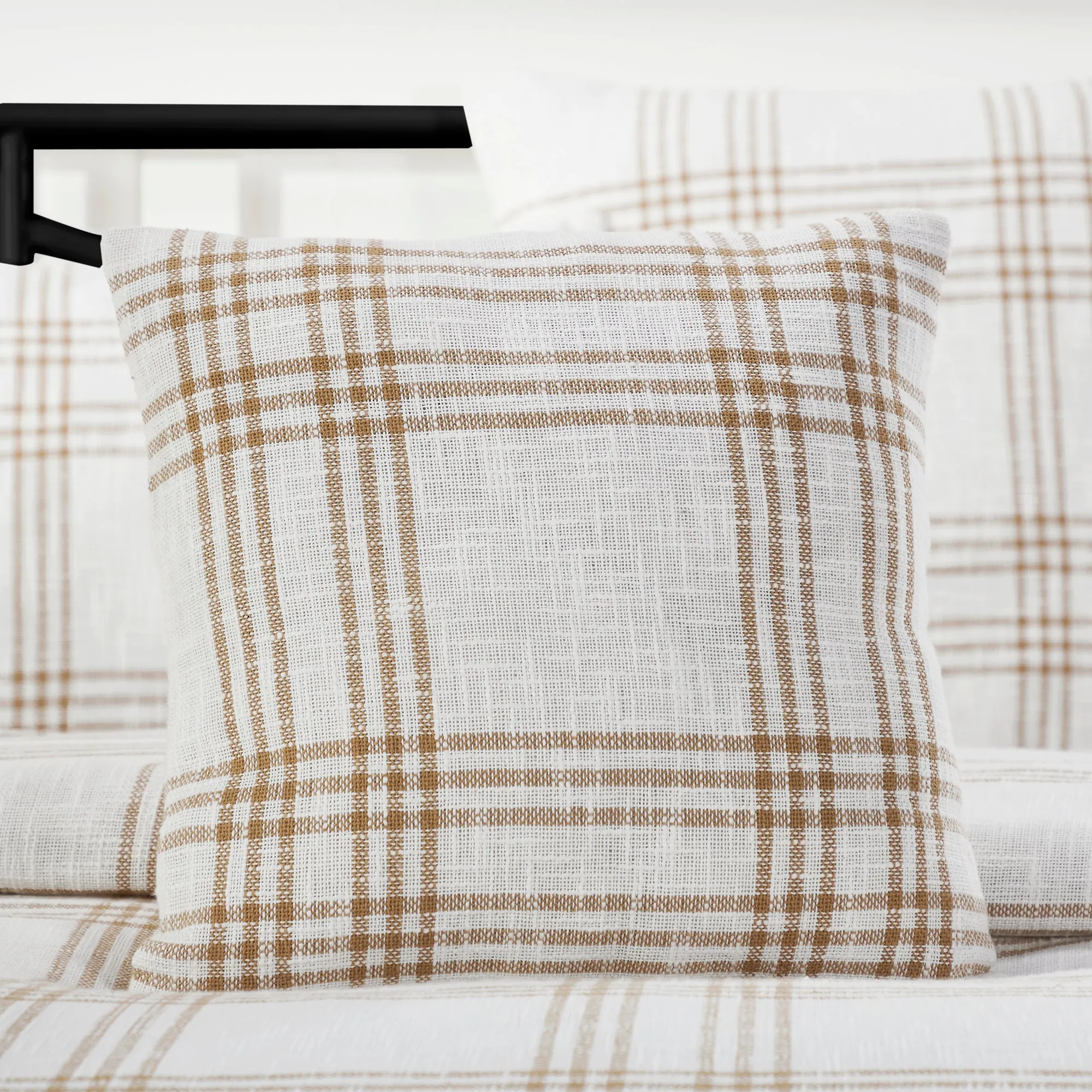 Plaid Fabric Pillow 18x18