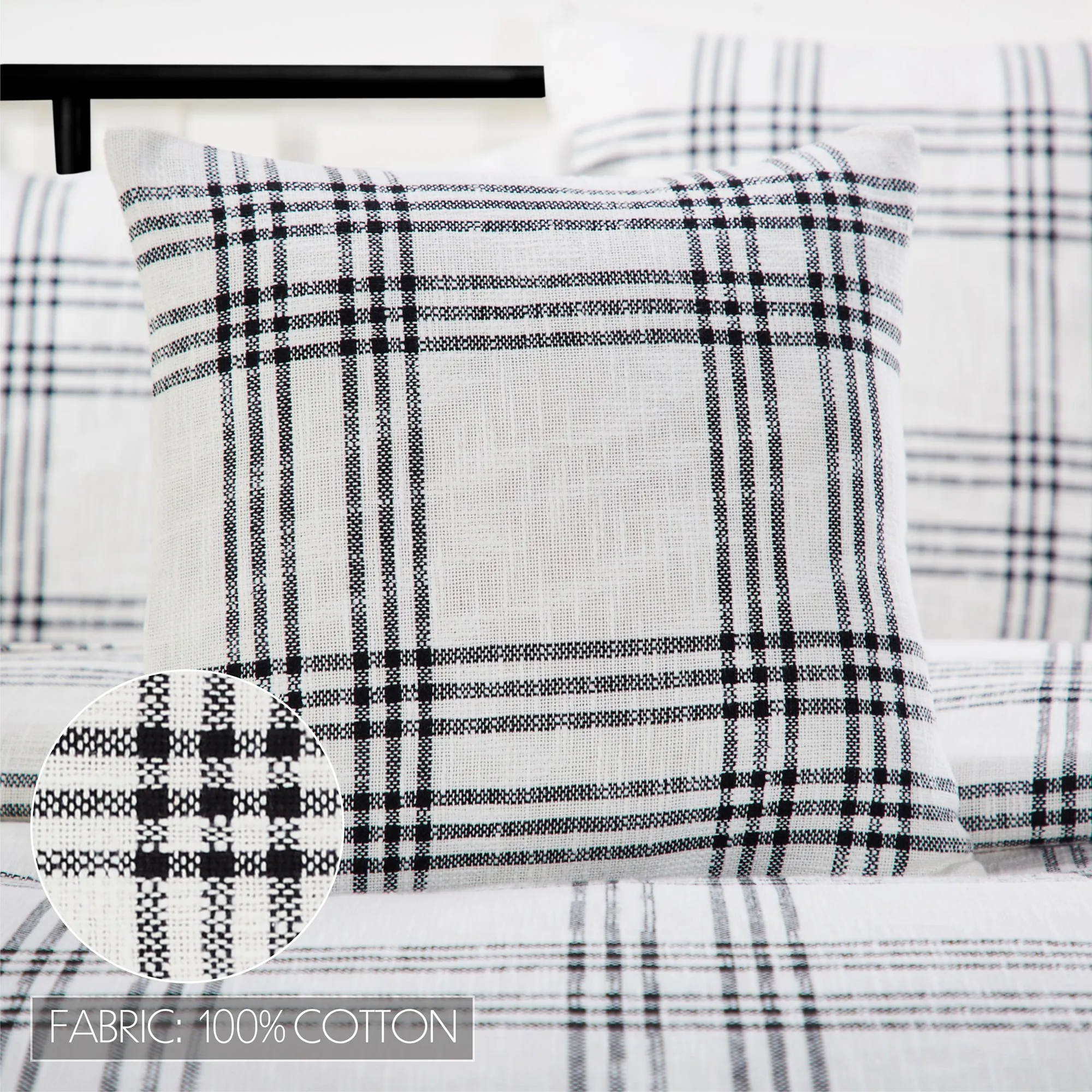 Plaid Fabric Pillow 18x18