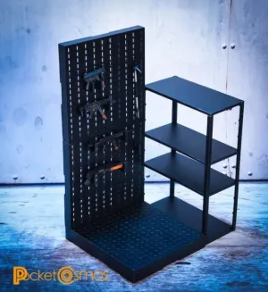 Pre-Order - PCToys Weapon Rack & Shelves 1/12 Scale Accessory Set