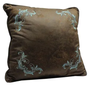 "Fleur-De-Lis" Western Square Accent Pillow 18" x 18"