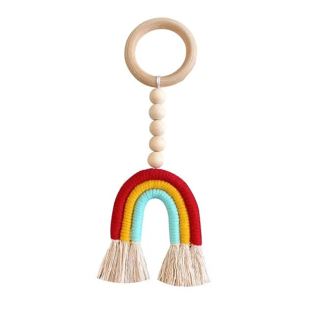 Rainbow Wooden Beads Dcor