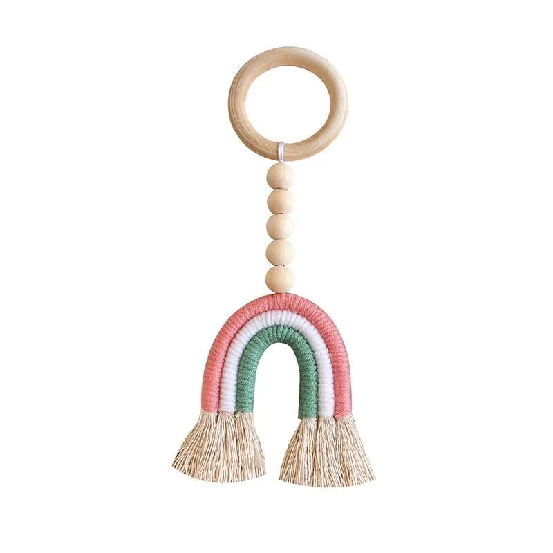 Rainbow Wooden Beads Dcor